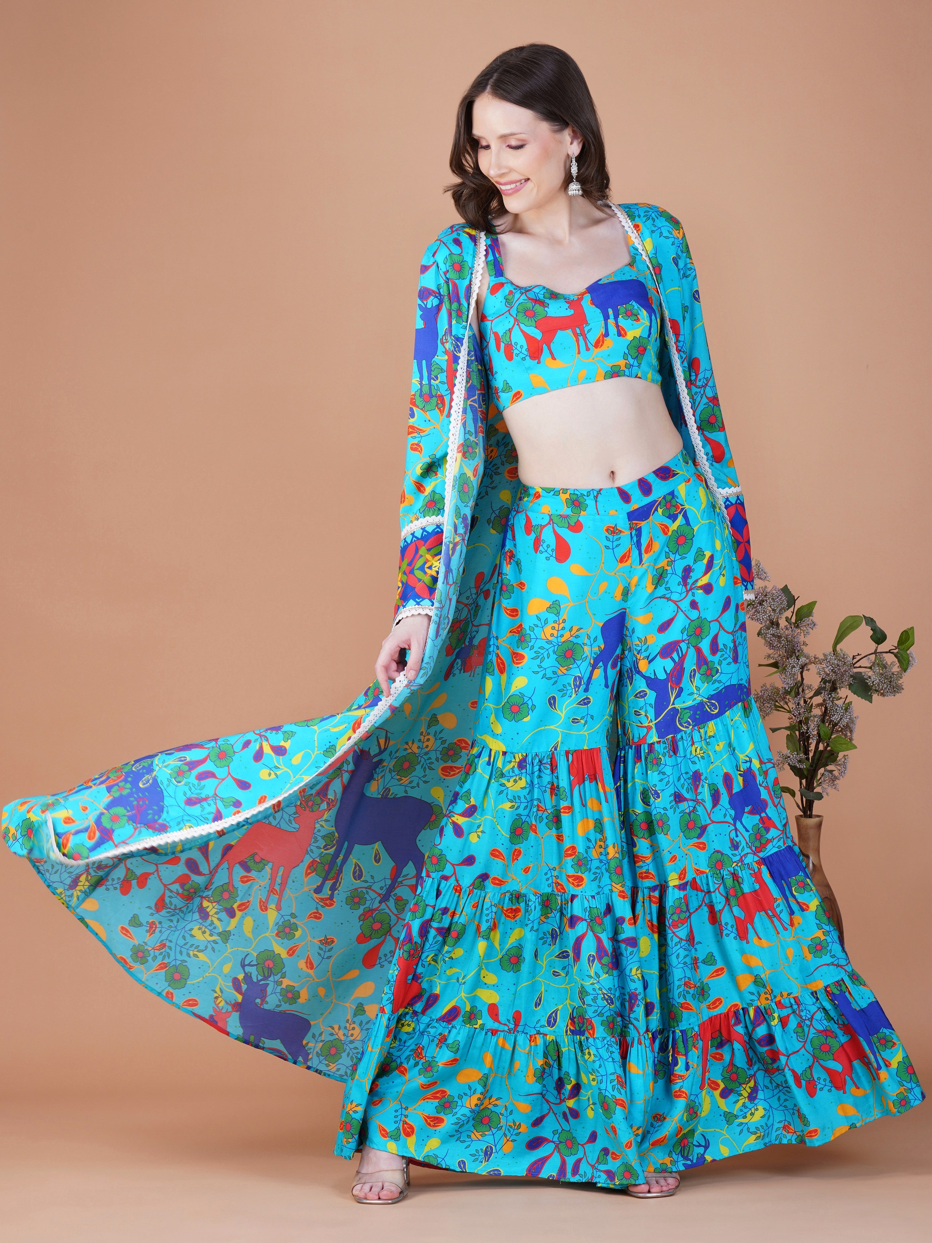 FORST PRINT THREE PIECE CORD-SET