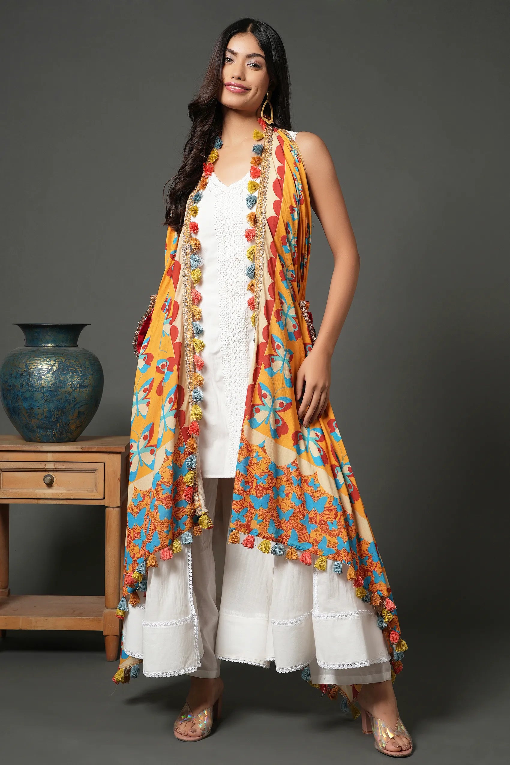 BUTTERFLY COVER UP WITH POCKETS